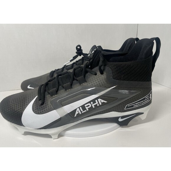 Nike Alpha Menace 4 Elite Mens Size 12.5 Wide Black Football Cleats HF5107-001 main image 16